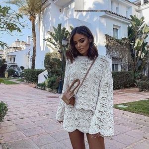 Zara open knit sweater